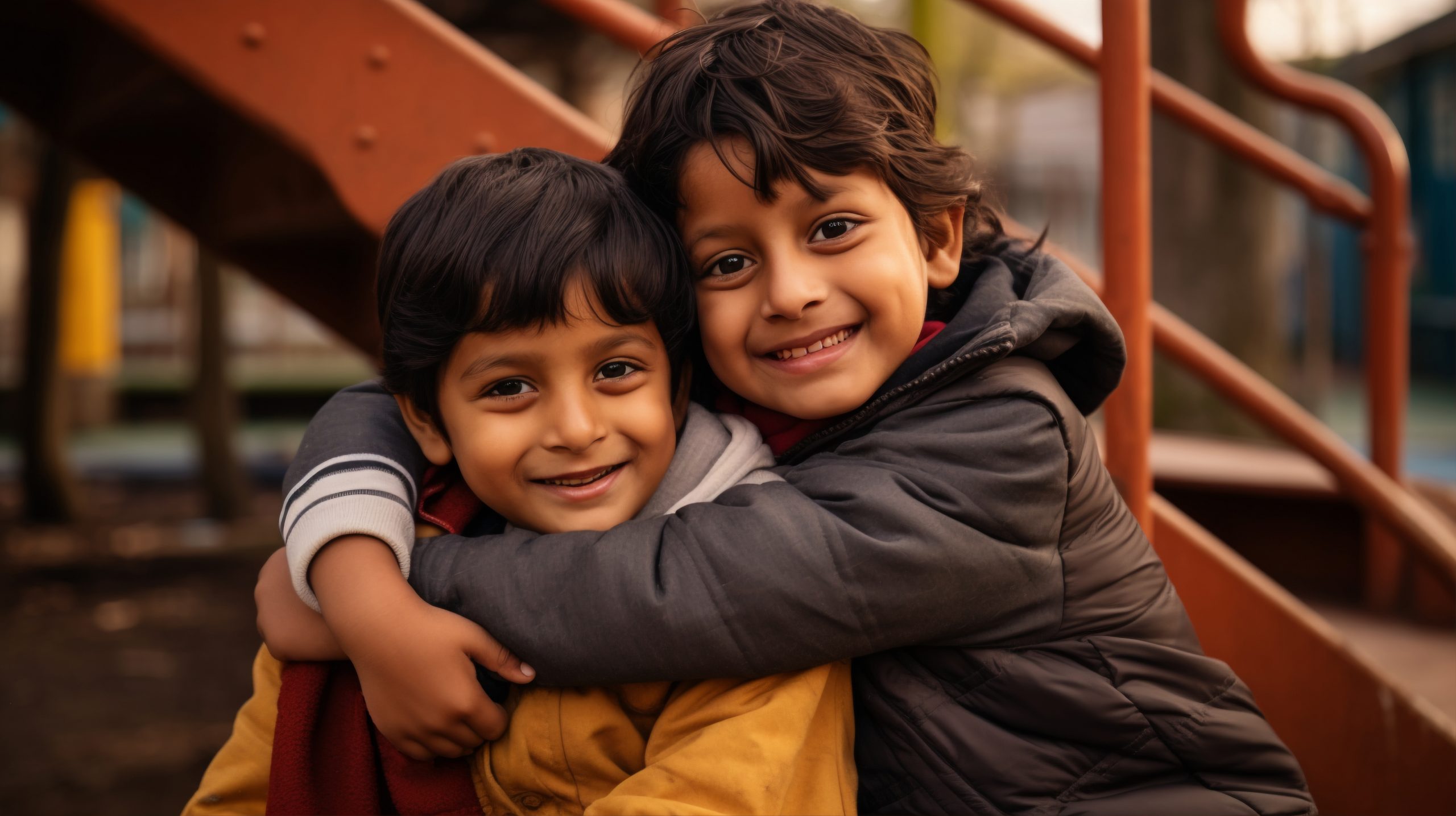 medium shot friends posing together